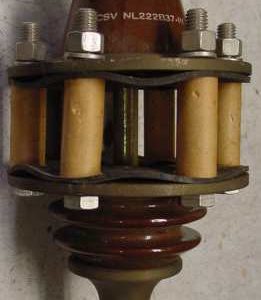 Heavy Brass Feed-Through Antenna Base