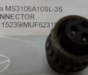 MS3106A10SL-3S Connector / PINS Installed